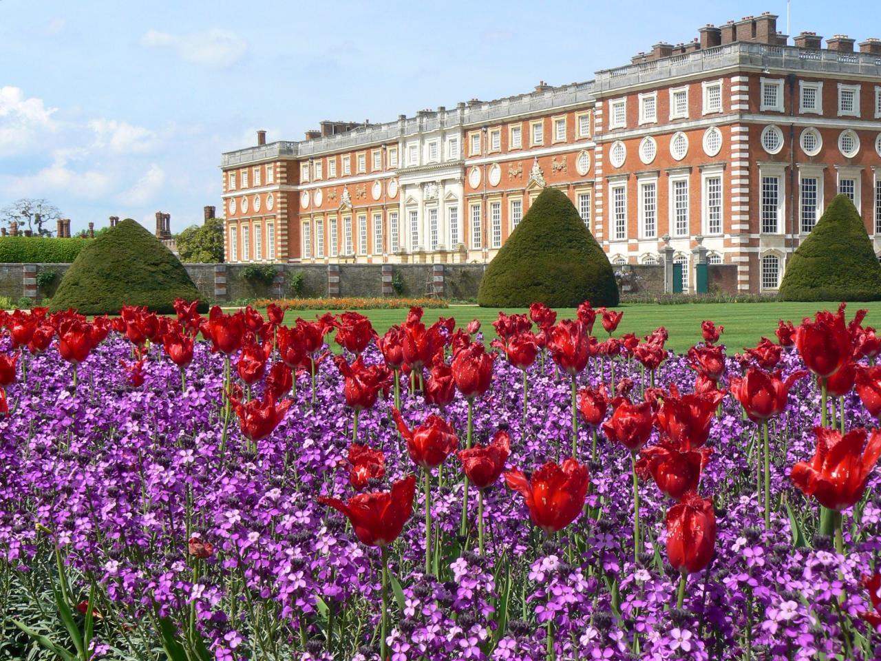 Hampton Court Palace and Tulip Festival